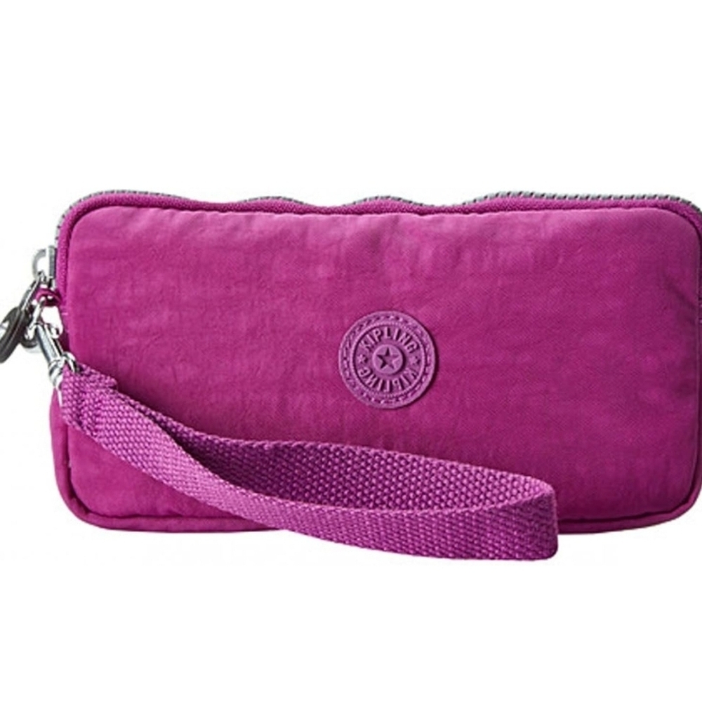 Kipling Fuchsia Wristlet Clutch